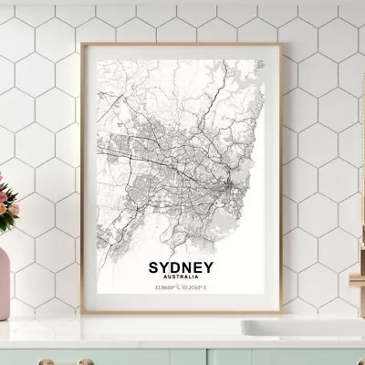 SYDNEY City Map Poster I  Wall Art Print Poster Home Decor • $64.50