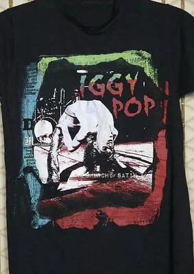 Iggy Pop Vintage Reprinted Black Unisex Cotton T-Shirt S-234XL U1083 • $13.29