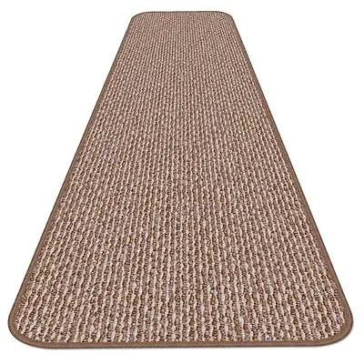 SKID-RESISTANT CARPET RUNNER Hall Area Rug Floor Mat PRALINE BROWN • $294.95