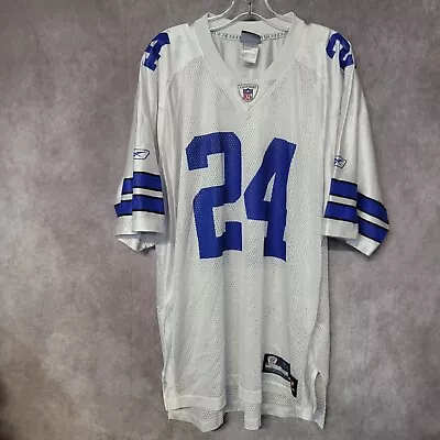 Vintage Reebok NFL Dallas Cowboys Marion Barber 24 White Home Jersey Mens XL • $34.99