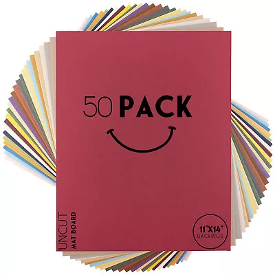 50 Pack 8x10 11x14 Uncut Mat Assorted Signature Friendly For Weddings Pictures • $29.99