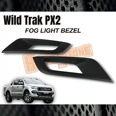 $29.99 • Buy BLACK FOG LIGHT COVER Bezel For Ford Ranger PX2 Wildtrak 2015 2016 2017 2018