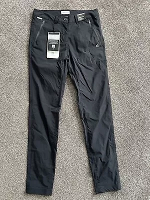 Craghoppers Pro Stretch  Trek Grey Graphite Trousers Women’s Size 10 • £29