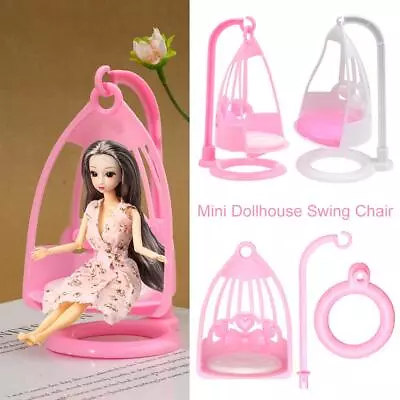 Swing Chair Princess Accessories Doll House Decoration Doll Miniature Furniture • $5.83