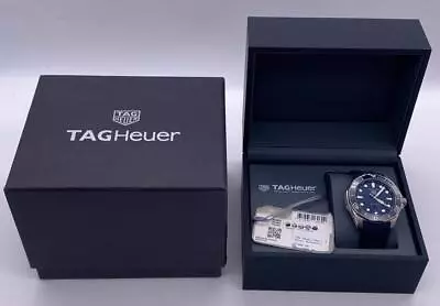 TAG HEUER AQUARACER 300M WBP201B.FT6198 BLUE DIAL 43mm AUTOMATIC WATCH W/ BOX. • $2400