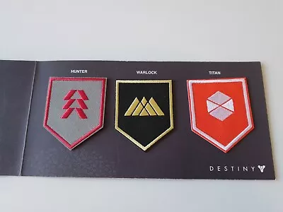 Destiny Loot Crate Exclusive 3 Patch Set - Hunter Warlock Titan • $10