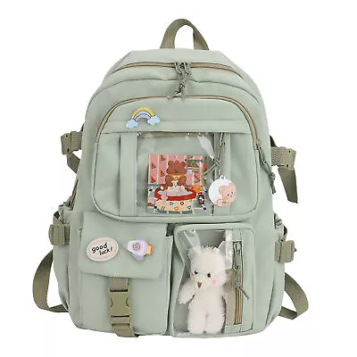 Kawaii Backpack School Bag For Girls Large Capacity Kawaii Bag With Kawaii Pin • $55.29