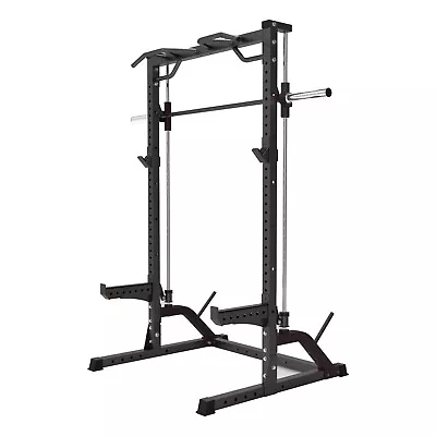 Half Rack Smith Machine Home Gym Safety Smith Station Fitness Squat Rack (Black) • $719.10