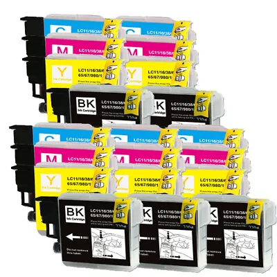 Replacement Ink Combo Fits Brother LC61 MFC-J220 MFC-J265W MFC-J270W MFC-J410W • $10.99