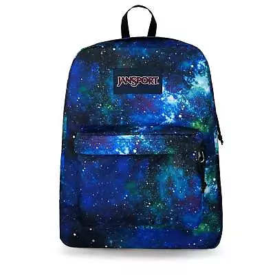 JANSPORT Superbreak One Backpack/Rucksack Cyberspace Galaxy Free Delivery • £25.95