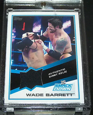Topps WWE 2013 Trading Card Wade Barrett Authentic Shirt Relic • $12.99