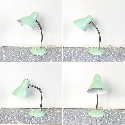 50s Mint Gooseneck Table Lamp Mid Century Lamp Kaiser Gray 60s German Vintage • $129
