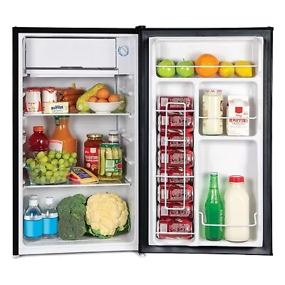 Igloo Compact Refrigerator Freezer 3.2 Cu. Ft. Small Mini Dorm Fridge Black • $188.89