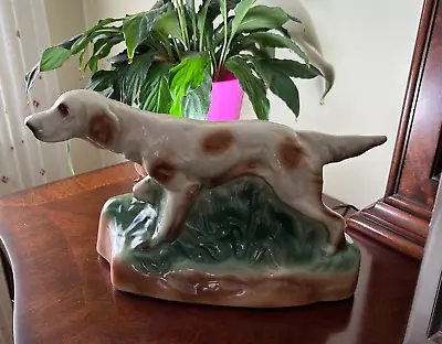 Vintage Ceramic Hunting Dog / Retriever Television / Tv Lamp - Working • $94.95