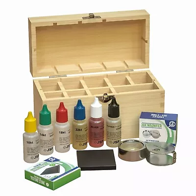 10k 14k 18k 22K 24K Gold Silver Jewelry Test Kit Acid Box Precious Metals Stone • $32.99