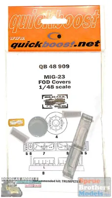 QBT48909 1:48 Quickboost MiG-23 Flogger FOD Covers (TRP Kit) • $18.74