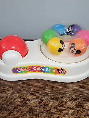 Vintage Disney Color Spin Mickey Mouse Toy Mattel 1986 Works • $14.99