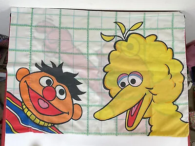 Vtg 80s 90s SESAME STREET Pillowcase Sheet ELMO BIG BIRD ERNIE Kids Child's 1997 • $7.95