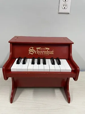 Schoenhut My First Piano 18 Keys Red Mini Keyboard Piano TESTED From Collector • $45