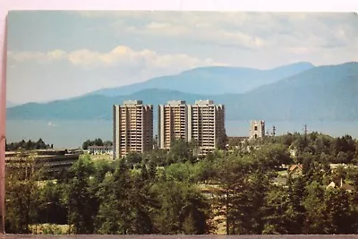 Canada British Columbia Vancouver Totem Park Convention Centre Postcard Old View • $0.50