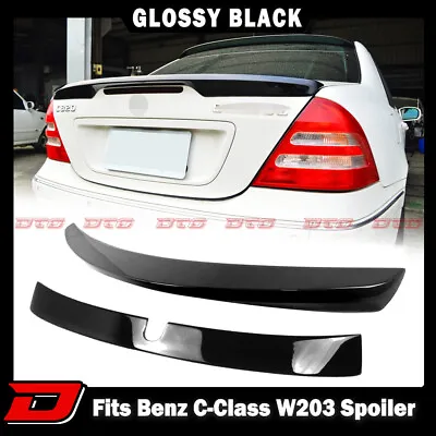 01-07 Fit For Mercedes BENZ W203 4DR L ROOF + C Type TRUNK SPOILER Color Black • $209