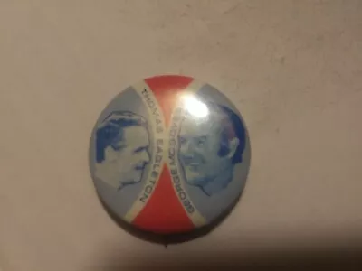 George McGovern Tom Eagleton Pin Back Campaign Button Photo Presidential Jugate • $7.99