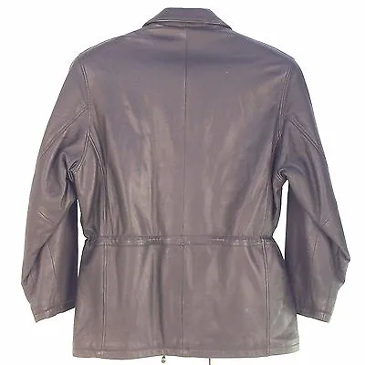 Vintage M6060VERP Brown J&M 3/4 Length Men Leather Coat • $209