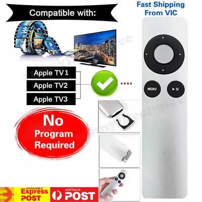 $5.89 • Buy Replacement Universal Infrared Remote Control Compatible For Apple TV1/TV2/TV3