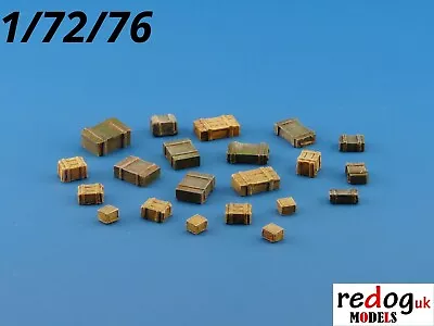 Redog 1:72 Military Boxes Military Scale Modelling Stowage Diorama Accessories 1 • £4.99