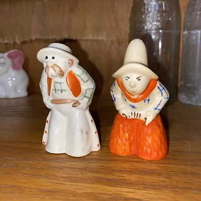 Antique Vintage Cowboy Salt And Pepper Shakers 1950s Western Chaps Czech Slovaki • $22