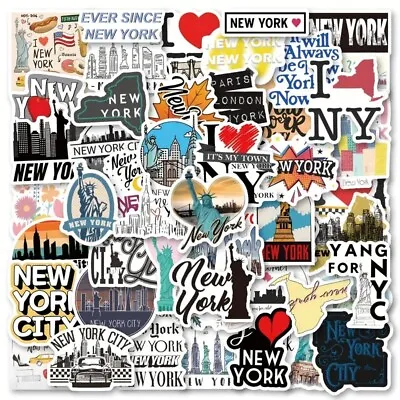 New York City Self Adhesive Stickers X 10 (A2-1) • £2.65