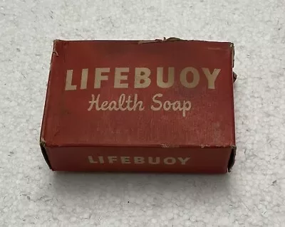 Vintage BAR OF  LIFEBUOY HEALTH SOAP  LEVER BROTHERS ORIGINAL RED BOX Unused • $12.50