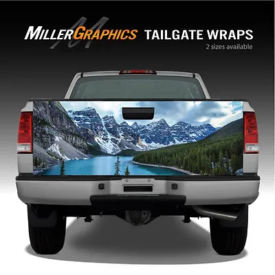 Mountains Lake Scenery Landscape Truck Tailgate Vinyl Graphic Decal Wrap • $64.95
