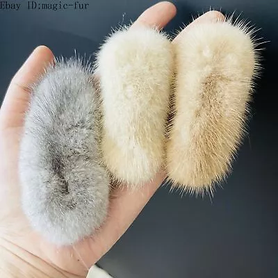  Real Mink Fur Hairpin Pin Hair Clip Hair Claw Hairball Barrette • $12