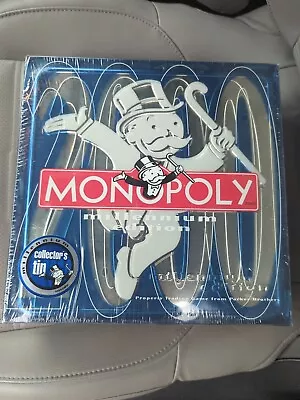 Monopoly Millennium Edition TIN CASE Parker Brothers Hasbro 1998 NEW & Sealed  • $40.49