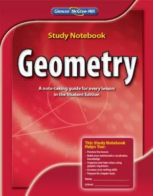 Geometry Study Notebook (MERRILL GEOMETRY) • $9.90