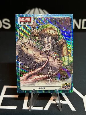 2023 Upper Deck Marvel Platinum Blue Surge Hulk #145 • £9.49