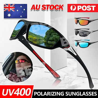 $11.65 • Buy Men Sunglasses Polarized UV400 Glasses Sports Driving Fishing Cycling Eyewear AU