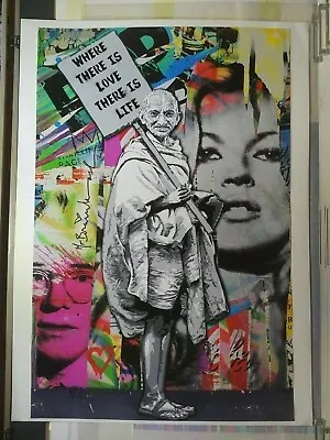 Mr. Brainwash - Where There Is Love There Is Life 2011 - Offset Litho - Official • $349