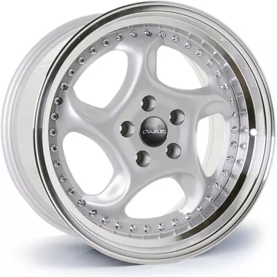 Alloy Wheels 17  Dare F6 Silver Polished Lip For VW Jetta [Mk4] 11-18 • $920.91