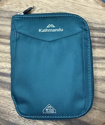 Kathmandu RFID Passport Wallet Green For Men And Women Unisex Pockets Zip Snaps • $14.85