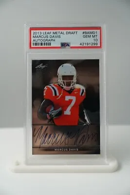 2013 Leaf Metal Draft #bamd1 Marcus Davis Auto - Psa 10 Gem Mint • $44.99