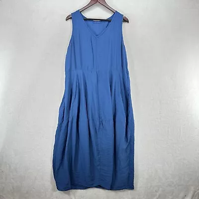 Cut Loose Dress Womens Large Blue Maxi Shift Lightweight Sleeveless Minimal • £27
