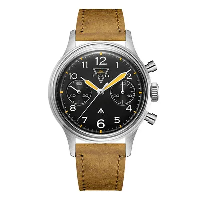 Merkur Men Chronograph Watches Luxury Pilot Manual Wind Mechanical Wristwatch • $269