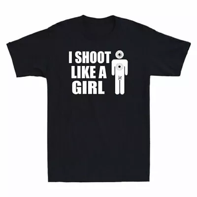 Black Girl Novelty Like I Humor T-Shirt Shooting A Gun • $22.99