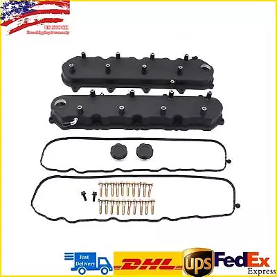 Cast Aluminum Valve Covers W/ Coil Mounts For GM LT GEN V 5.3 6.2 LT1 LT4 Black • $141.09