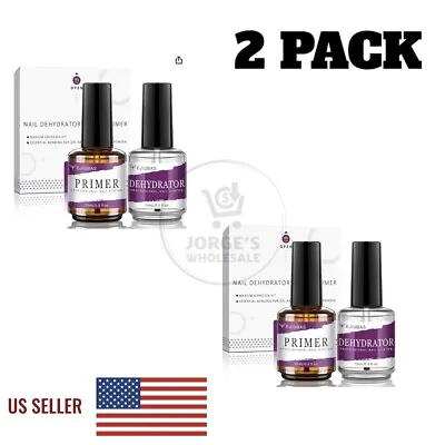 Nail Dehydrator And Primer Set Nail Prep Kit Set Fast Air Dry Clear 2 Pack • $14.99