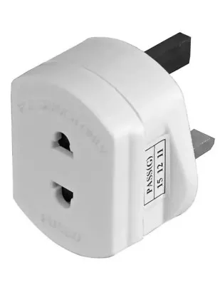 £3.98 • Buy Shaver Plug Adaptor Two To Three Pin Toothbrush Adapter Epilators Bathroom UK