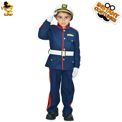 Children Sailor Career Role Play Dress Up Costumes Handsome Marine Costume • $31.89