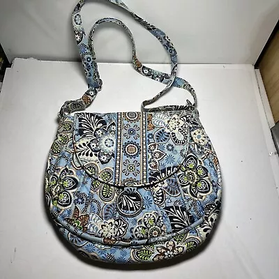 Vera Bradley RETIRED 2009 Bali Blue Purse Crossbody Shoulder VB • $17.99